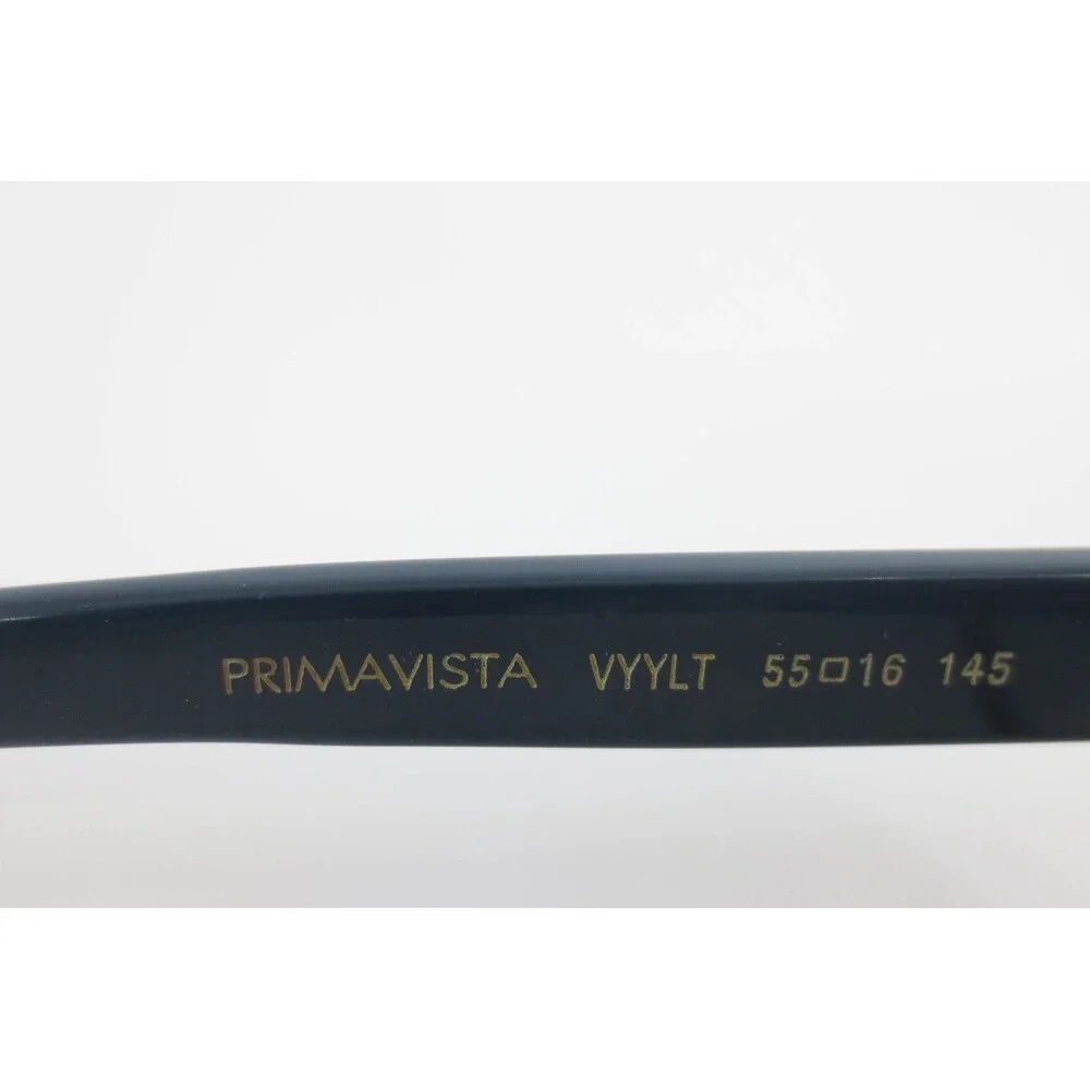 Vint & York Primavista VYYLT Cat Eye Eyeglasses Amber Tortoise Navy Blue
